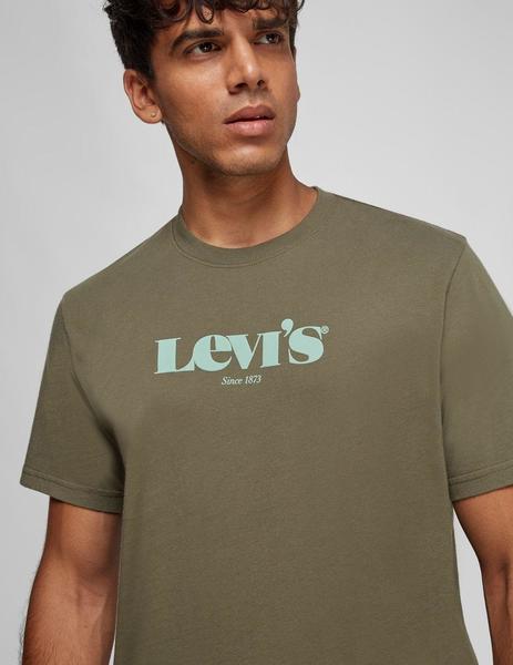 Periodo perioperatorio preocuparse Pesimista Camiseta de chico verde LEVIS 'New logo'