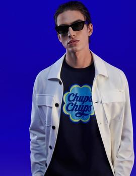 Camiseta azul marino A.Morato con estampado Chupa Chups