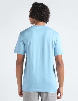 Camiseta azul con logo disrupted de Calvin Klein