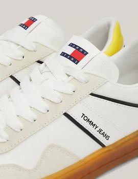 Zapatillas blancas cupsole retro de ante Tommy Jeans