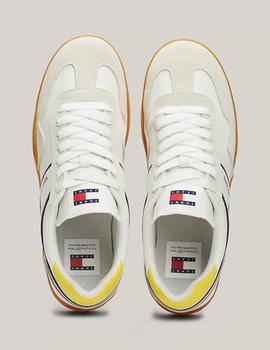 Zapatillas blancas cupsole retro de ante Tommy Jeans