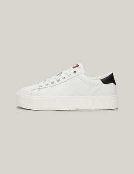 Zapatillas blancas con plataforma y logo Tommy Jeans