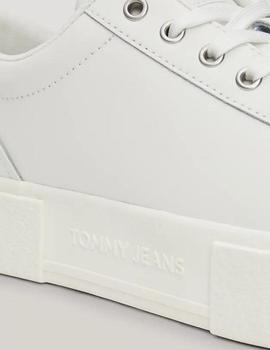 Zapatillas blancas con plataforma y logo Tommy Jeans