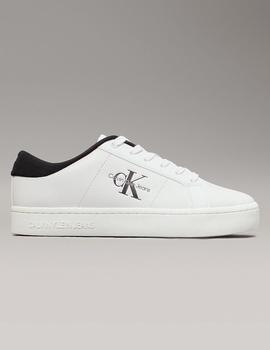 Zapatilla de piel blanca classic cupsole de Calvin Klein