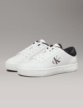 Zapatilla de piel blanca classic cupsole de Calvin Klein