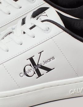 Zapatilla de piel blanca classic cupsole de Calvin Klein