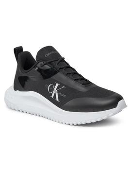 Zapatilla negra Calvin Klein Eva Runner Low Lace