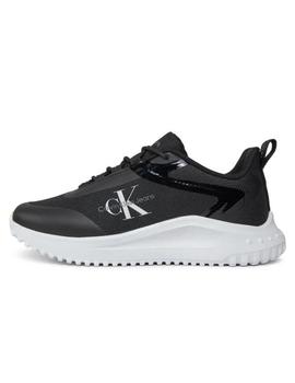 Zapatilla negra Calvin Klein Eva Runner Low Lace