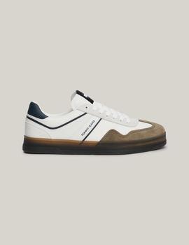 Zapatilla de piel blanca Tommy Jeans the Greenwich