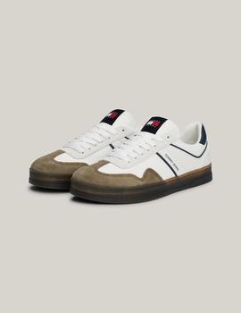 Zapatilla de piel blanca Tommy Jeans the Greenwich