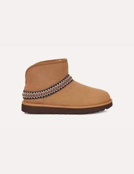 Botas de mujer UGG Classic mini Crescent color Chestnut