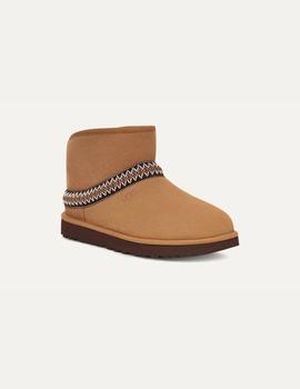 Botas de mujer UGG Classic mini Crescent color Chestnut