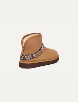 Botas de mujer UGG Classic mini Crescent color Chestnut