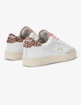 Zapatilla SUN68 KATY LEATHER Blanco/rosa