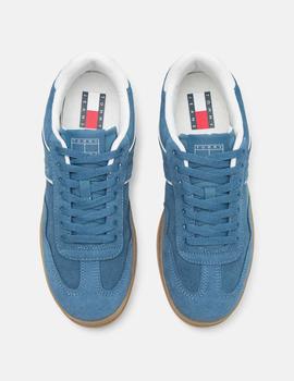 Zapatillas azules The Greenwich suede de TOMMY JEANS