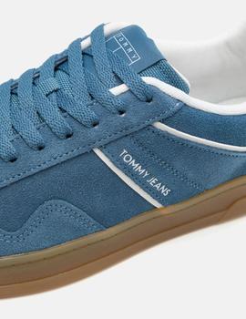 Zapatillas azules The Greenwich suede de TOMMY JEANS